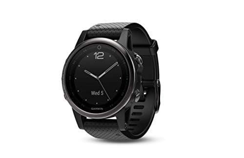 Garmin fēnix 5s, Premium and Rugged Smaller-Sized Multisport GPS Smartwatch, Silver/Black