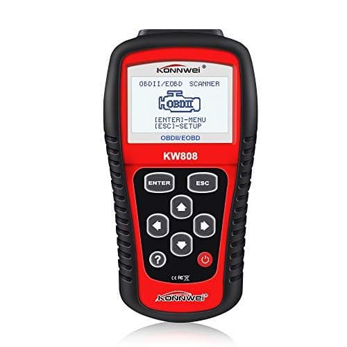 KONNWEI KW808 Auto OBDII Code Reader 2.8"Large Screen OBD2 Scanner with Full Diagnostic Scan Tool Functions Check Car Engine Light Fault Code Analyzer for All 1996 and Newer Cars with OBD II Protocol