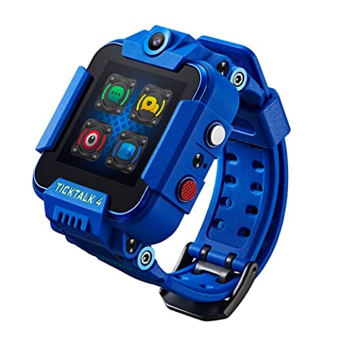 TickTalk 4 Unlocked 4G LTE Kids Smart Watch Phone with GPS Tracker, Combines Video, Voice and Wi-Fi Calling, Messaging, 2X Cameras & Free Streaming Music