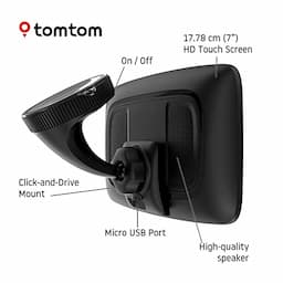 TomTom Truck GPS GO Expert, 7 Inch HD Screen, with Custom Truck Routing and POIs, Traffic Congestion Thanks to TomTom Traffic, World Maps, Live Restriction warnings, Quick Updates via WiFi