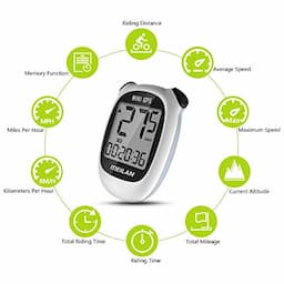 MEILAN M3 Mini GPS Bike Computer, Wireless Bike Odometer and Speedometer Bicycle Computer Waterproof Cycling Computer with LCD Backlight Display for Men Women Teens Bikers Outdoor Cycling