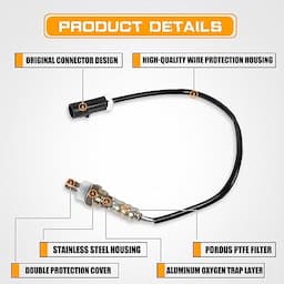 Set of 4 O2 Oxygen Sensor 15717 Downstream/Upstream Compatible with Ford F150 F250 F350 Lincoln Mazda Mercury Replaces 15716 15718 11171843