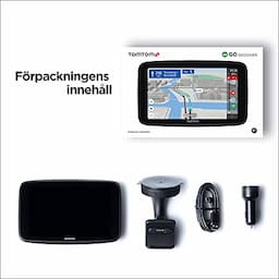 TomTom Car Sat Nav GO Discover, with Traffic Congestion and Speed Cam Alerts Thanks to TomTom Traffic, World Maps, Quick-Updates via WiFi,Black, 6 Inch