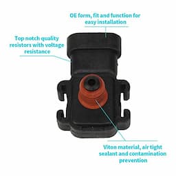 Manifold Absolute Pressure Sensor Map 213-4434 2134434 213-796 213796 16187556 12569240 12614973 Compatible with Chevy Buick Cadillac GMC GM Saturn Oldsmobile Hummer Isuzu Pontiac Bonneville Saab