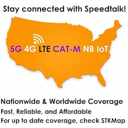 SpeedTalk Mobile GPS Tracker SIM Card for Pet Kid Senior Car 5G 4G Tracking Device - 30 Days Service - USA Canada & Mexico Roaming