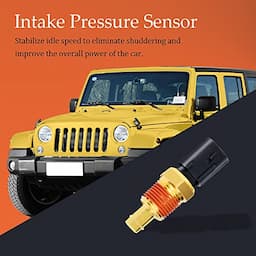 Engine Coolant Temperature Sensor, Water Temperature Sensor Compatible with Chrysler, Grand Cherokee, J-eep Wrangler, Durango, D-odge Challenger, Replace OE#:5149077AB