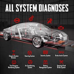 Autel MK808TS Diagnostic Scan Tool, Enhanced OBD2 Scanner of MK808BT and MK808 with Complete TPMS Functions, Full Systems Diagnoses with Reset Services including EPB/BMS/SAS/DPF/Oil Reset IMMO Service