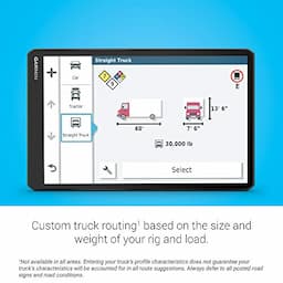 Garmin dēzl OTR1000, 10-inch GPS Truck Navigator, Easy-to-read Touchscreen Display, Custom Truck Routing and Load-to-dock Guidance