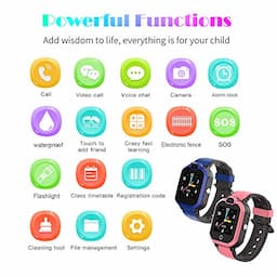 4G GPS Kids Smartwatch Phone - Boys Girls Waterproof Watch with GPS Locator 2 Way Call Camera Voice & Video Chat SOS Alarm Pedometer WiFi Wrist Watch Birthday Back to School Gifts for Students,4G Pink