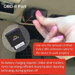 GPS Tracker for Vehicles Vyncs 4G LTE No Monthly Fee Real Time Tracker 1 Yr Data, SIM. USA-Developed Car Truck Tracker OBD Trips Driver Alert OBD2 Data Teens Seniors Family Fleet Alexa. Actvn Fee Reqd