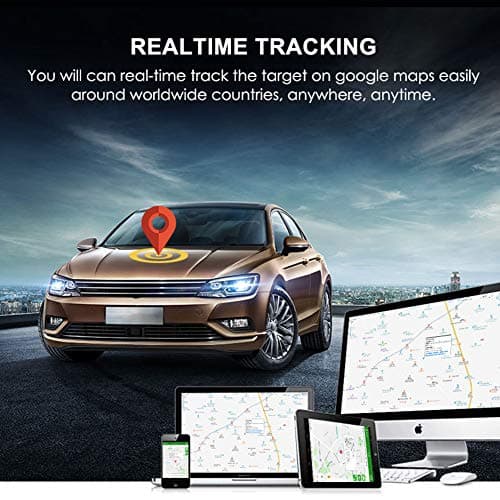GPS Tracker for Vehcile,Hangang GPS Tracker Real Time GPS Tracking Vehicle Locator GPS/GSM / GPRS/SMS Tracker Antitheft Car Motorcycle Bike GPS Tracking Device GT02A
