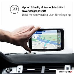 TomTom Car Sat Nav GO Discover, with Traffic Congestion and Speed Cam Alerts Thanks to TomTom Traffic, World Maps, Quick-Updates via WiFi,Black, 6 Inch