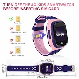 4G Kids Smart Watch GPS Tracker - Smartwatch with Two Way Call Video Calling 7 Puzzle Games Voice Chat SOS School Mode Pedometer Geo-Fence Wi-Fi Touch Screen Alarm Clock Smartwatches for Boys Girls