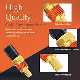 Engine Coolant Temperature Sensor, Water Temperature Sensor Compatible with Chrysler, Grand Cherokee, J-eep Wrangler, Durango, D-odge Challenger, Replace OE#:5149077AB