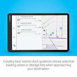 Garmin dēzl OTR1000, 10-inch GPS Truck Navigator, Easy-to-read Touchscreen Display, Custom Truck Routing and Load-to-dock Guidance