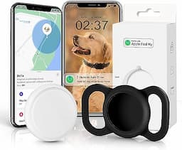 Vebiso GPS Tracker for Dogs, Mini GPS Cat Tracker, Real-Time Location Pet Tracking Smart Activity Tracker (iOS Only), No Monthly Fee, Compatible with Apple Find My, GPS Tracker for Cats and Dogs