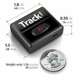 Tracki 2020 Model Mini Real time GPS Tracker. Full USA & Worldwide Coverage. for Vehicles, Car, Kids, Elderly, Dogs & Motorcycles. Magnetic Hidden Small Portable Tracking Device. Monthly fee Required