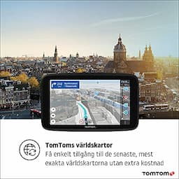 TomTom Car Sat Nav GO Discover, with Traffic Congestion and Speed Cam Alerts Thanks to TomTom Traffic, World Maps, Quick-Updates via WiFi,Black, 6 Inch