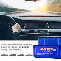 obdator Mini Bluetooth OBD2 Scanner ELM327 Automotive OBD OBDII Code Reader Car Check Engine Light Diagnostic Scan Tool for Android PC