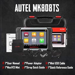 Autel MK808TS Diagnostic Scan Tool, Enhanced OBD2 Scanner of MK808BT and MK808 with Complete TPMS Functions, Full Systems Diagnoses with Reset Services including EPB/BMS/SAS/DPF/Oil Reset IMMO Service