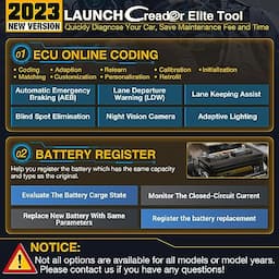 2023 Launch X431 Elite Bidirectional Tool fit for Chrysler Dodge Jeep, FCA Autoauth, Full System Diagnostic Scanner, All Resets, ECU Coding, Battery Registration, Key Programming, Lifetime Free Update