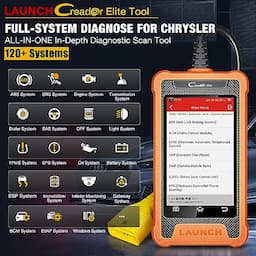 2023 Launch X431 Elite Bidirectional Tool fit for Chrysler Dodge Jeep, FCA Autoauth, Full System Diagnostic Scanner, All Resets, ECU Coding, Battery Registration, Key Programming, Lifetime Free Update