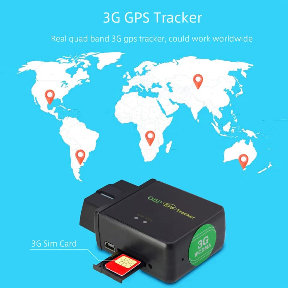 ¡Rastreador GPS Real 2G 3G 4G localizador OBD para coche, herramienta de diagnóstico OBDii, Monitor de voz de código DTC, alarma de vibración, seguimiento en tiempo Real Geo!