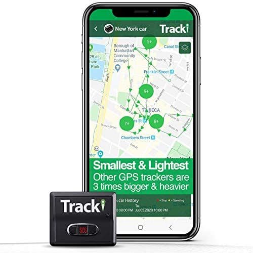 Tracki 2020 Model Mini Real time GPS Tracker. Full USA & Worldwide Coverage. for Vehicles, Car, Kids, Elderly, Dogs & Motorcycles. Magnetic Hidden Small Portable Tracking Device. Monthly fee Required
