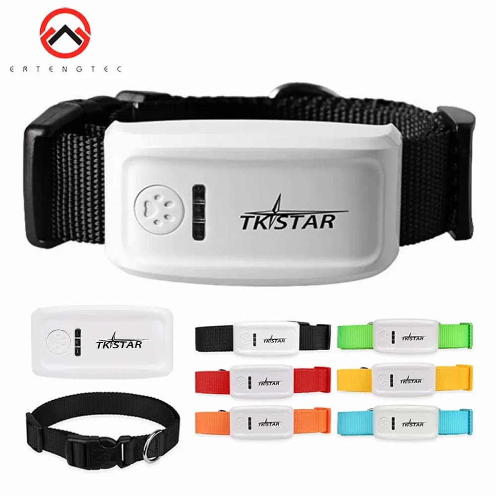 Rastreador GPS para perro TK909, impermeable, IP65, Geofence, Google Track, GPS para Collar de gato, Monitor de voz, Mini localizador GPS para perro, aplicación gratuita