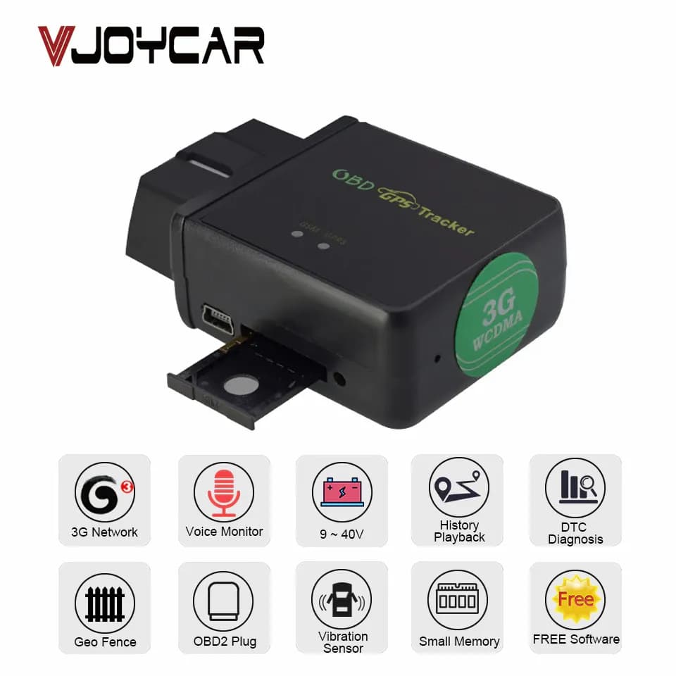 ¡Rastreador GPS Real 2G 3G 4G localizador OBD para coche, herramienta de diagnóstico OBDii, Monitor de voz de código DTC, alarma de vibración, seguimiento en tiempo Real Geo!