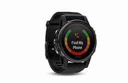 Garmin fēnix 5s, Premium and Rugged Smaller-Sized Multisport GPS Smartwatch, Silver/Black