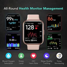 SKG Smart Watch for Men Women Android iPhone, Smartwatch with Alexa Built-in & Bluetooth Call(Answer/Make Call) 1.69" Fitness Tracker with IP68 Waterproof, 60+ Sports, Heart Rate SpO2 Monitor, V7 Pro