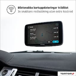 TomTom Car Sat Nav GO Discover, with Traffic Congestion and Speed Cam Alerts Thanks to TomTom Traffic, World Maps, Quick-Updates via WiFi,Black, 6 Inch