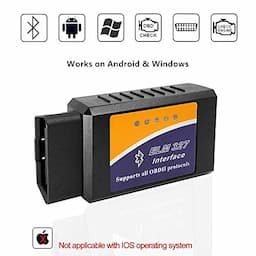 LJPXHHU ELM327 OBD2 Bluetooth Scanner Code Reader Reset for Android Windows, Auto Car Diagnostic Scan Tool Vehicle OBDII