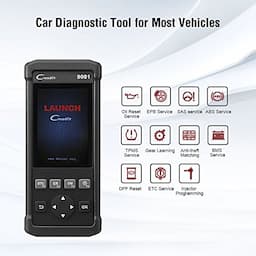 LAUNCH OBD2 Scanner Creader 9081 Automotive Diagnostic Scan Tool Car Code Reader 11 Reset Functions,Including SAS EPB TPMS DPF BMS Oil Reset ABS Bleeding