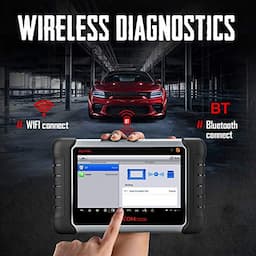 Autel MK808TS Diagnostic Scan Tool, Enhanced OBD2 Scanner of MK808BT and MK808 with Complete TPMS Functions, Full Systems Diagnoses with Reset Services including EPB/BMS/SAS/DPF/Oil Reset IMMO Service