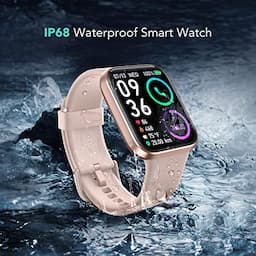 SKG Smart Watch for Men Women Android iPhone, Smartwatch with Alexa Built-in & Bluetooth Call(Answer/Make Call) 1.69" Fitness Tracker with IP68 Waterproof, 60+ Sports, Heart Rate SpO2 Monitor, V7 Pro