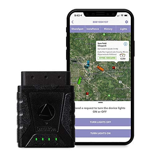 LandAirSea Sync GPS Tracker - USA Manufactured. 1 Year Service Included. 4G LTE Real-Time OBD Vehicle and Fleet Tracking Device.