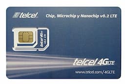 Telcel Mexico Prepaid SIM Card with 8GB Data and Unlimited Calls SMS Universal SIM
