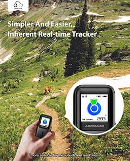 Aorkuler GPS Dog Tracker, Pet Tracker No Monthly Fee No Subscription, Dog Tracker Without Cellular Networks,Real-Time Tracking Device for Dog and Pets, Dog Tracker Without Mobile Phones